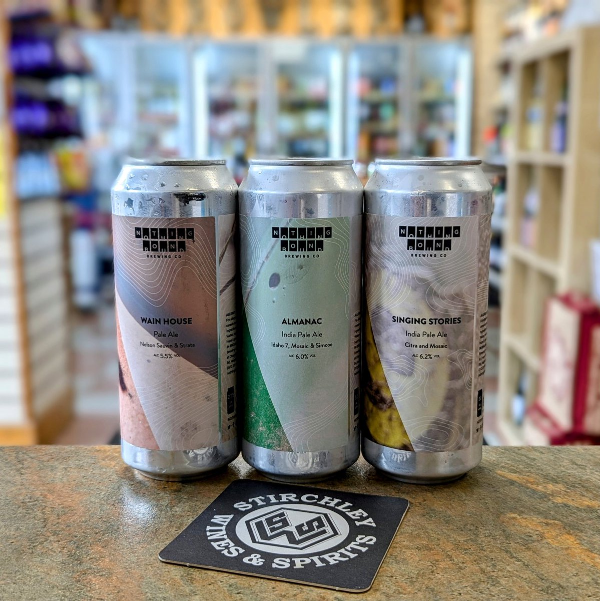 πππππππππ πππππ & πππππππ (@stirchleywines) on Twitter photo A trio of delights incoming from Bewdley's very own <a href="/NothingBound/">Nothing Bound Brew Co</a>...
πΊ Wain House 5.5% Idaho 7 / Mosaic / Simcoe India Pale Ale
πΊ Almanac 6% Nelson Sauvin / Strata Pale Ale
πΊ Singing Stories 6.2% Citra / Mosaic Pale Ale
#VivaStirchley #VivaBrum #ShopIndependent A trio of delights incoming from Bewdley's very own <a href="/NothingBound/">Nothing Bound Brew Co</a>...
πΊ Wain House 5.5% Idaho 7 / Mosaic / Simcoe India Pale Ale
πΊ Almanac 6% Nelson Sauvin / Strata Pale Ale
πΊ Singing Stories 6.2% Citra / Mosaic Pale Ale
#VivaStirchley #VivaBrum #ShopIndependent