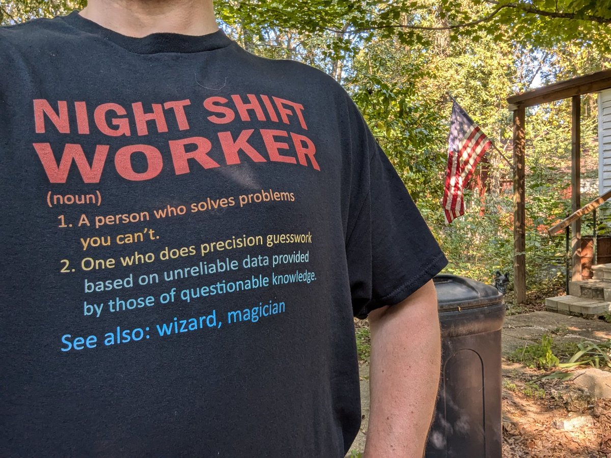 foxalbiazul's tweet photo. When u diagnose what's majorly wrong with the machine that 2nd shift started up, less than 5 minutes after walking into the room: #NightShiftWorker https://t.co/7YpuScpPnh
