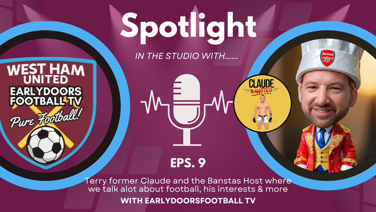 Come see Mondays Spotlight, where I finally get to talk to Terry aka Young Terrance from the former Claude and the Banstas. 20:00pm UK time.
Check out earlydoorsfootballtv's video! #TikTok vm.tiktok.com/ZGeTUqeqf/
