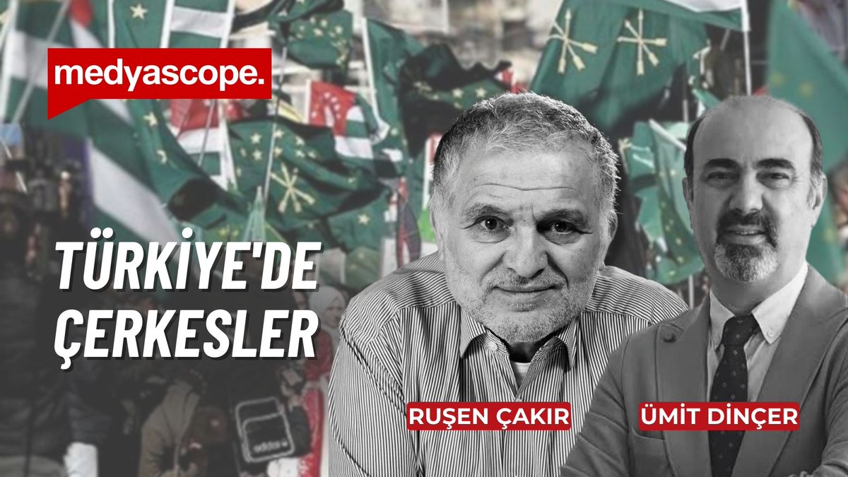 🔹 Türkiye'de Çerkesler

💬 Ruşen Çakır'ın konuğu Ümit Dinçer 

⏰ 19:00'da #Medyascope'ta 

🔗 youtu.be/vXibQOYZxbs

<a href="/cakir_rusen/">rusen cakir</a> | <a href="/drumitdincer/">Şogen Ümit</a>