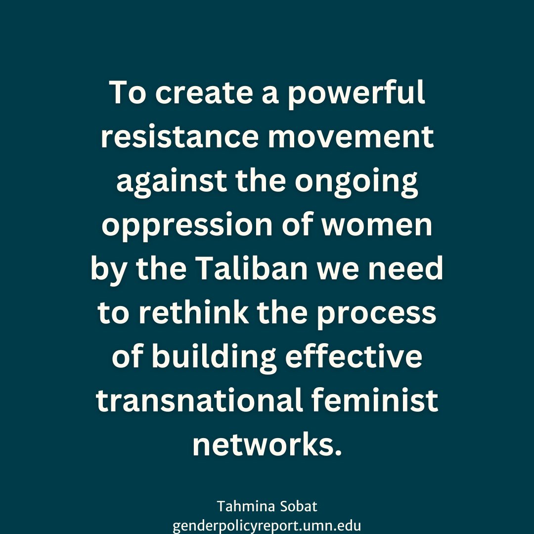 What will it take to implement a feminist foreign policy? And what can we learn from the history of US and Afghan feminist collaboration? 
ow.ly/erZl50SX6iy