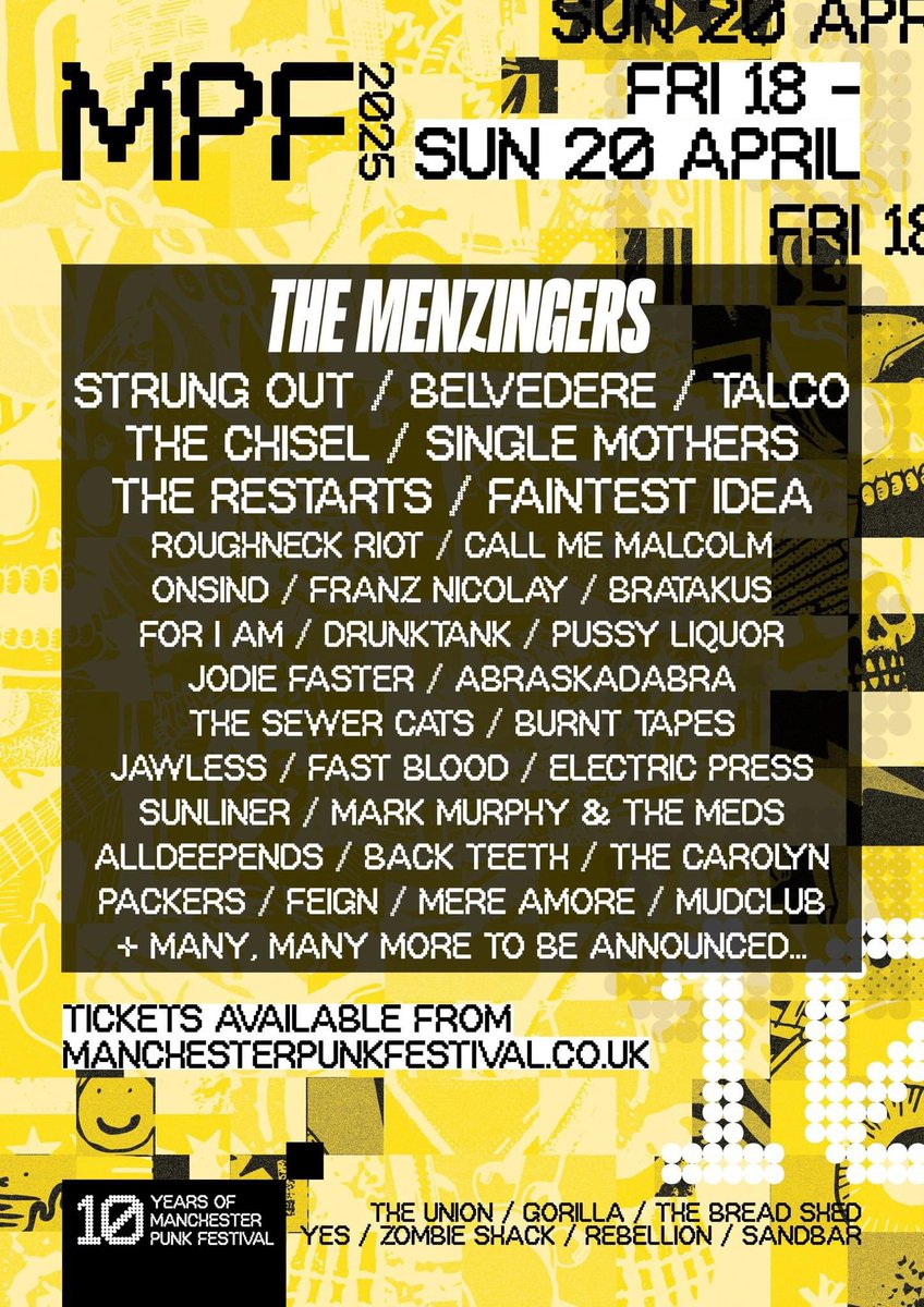 Over the moon to be playing #MPF next year!!! Mark Murphy And The Meds!! Up the punx!!! Xx