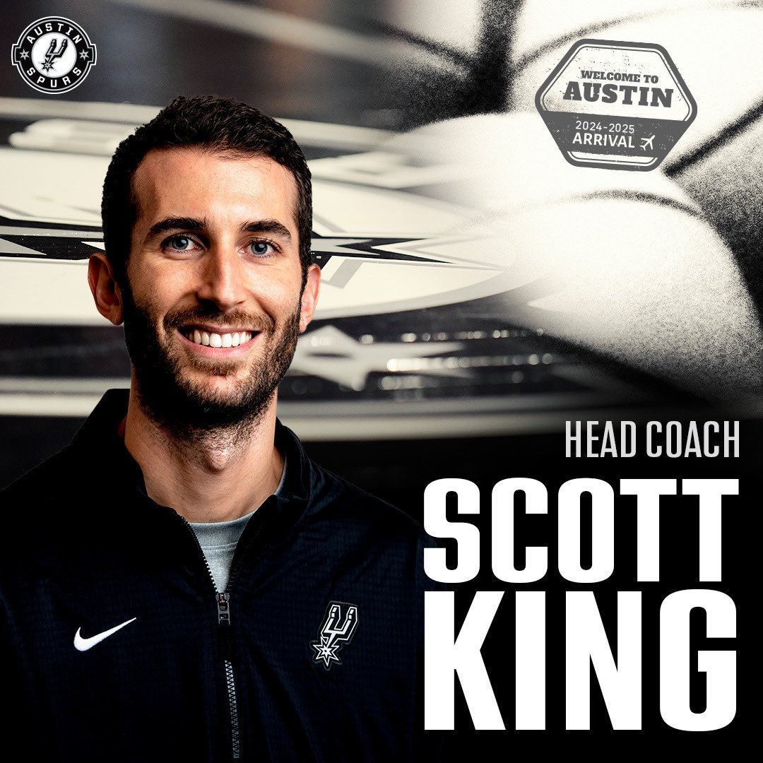 austin_spurs's tweet photo. Please join us in welcoming the new Austin Spurs Head Coach, Scott King!👏 https://t.co/6qe9HyIoN8