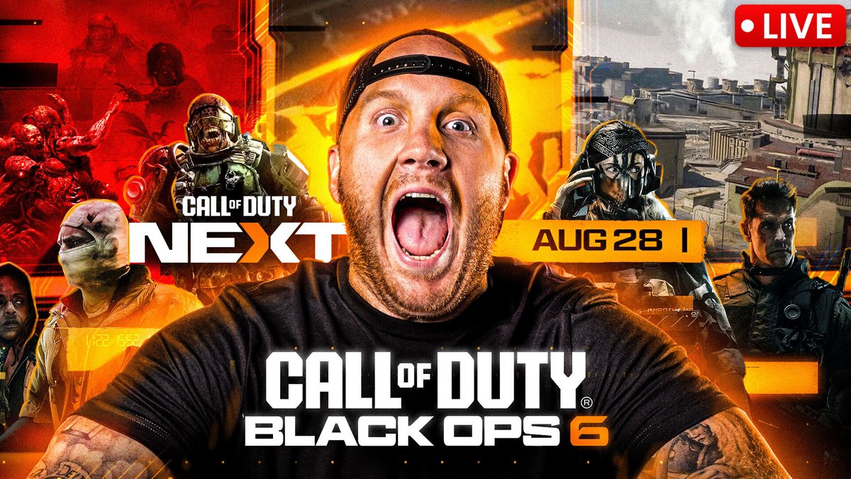🔴LIVE 

BLACK OPS 6 MULTIPLAYER, ZOMBIES AND WARZONE REVEAL!!! 👀

youtube.com/live/sX1lnYyGT…