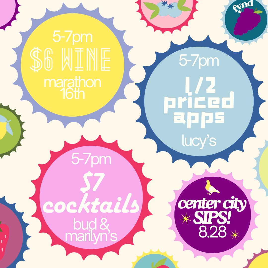 SIPS has it all! Enjoy $6 wines at Marathon 16th, $7 cocktails at Bud &amp; Marilyn’s, and half-priced apps at Lucy's from 5-7PM! 🍷🍸

⬇️  Download Here: 
getfynd.app/download-fynd/

#philadephia #philly #fynd #phillyfynds #event #phillyevents #happyhour #foodspecial #drinkspecial
