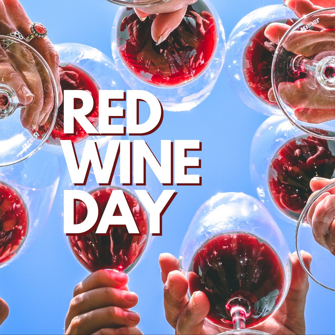 Pouring a glass of happiness because it's Red Wine Day! 🍷✨ From bold and robust to velvety smooth, let's celebrate the diverse beauty that red wine brings to our glasses and lives. Cheers to the rich flavors and the joy they bring! 🥂 #RedWineDay #SipSipHooray #WineWednesday