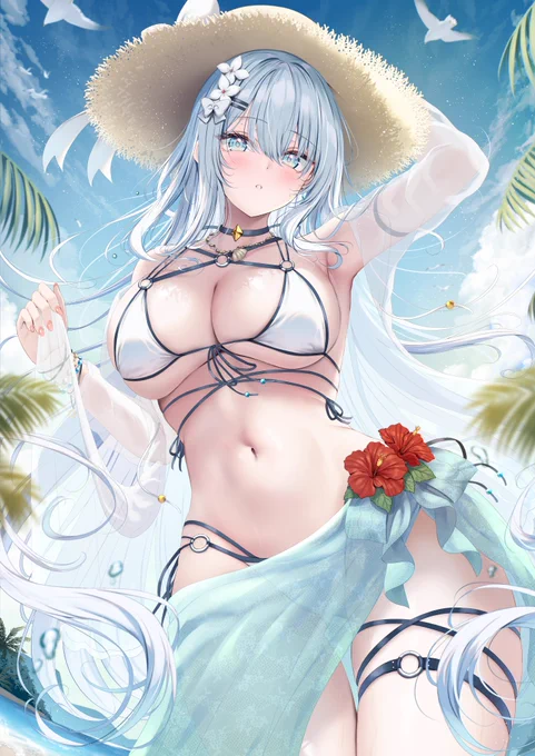 この水着似合うかしら…? 