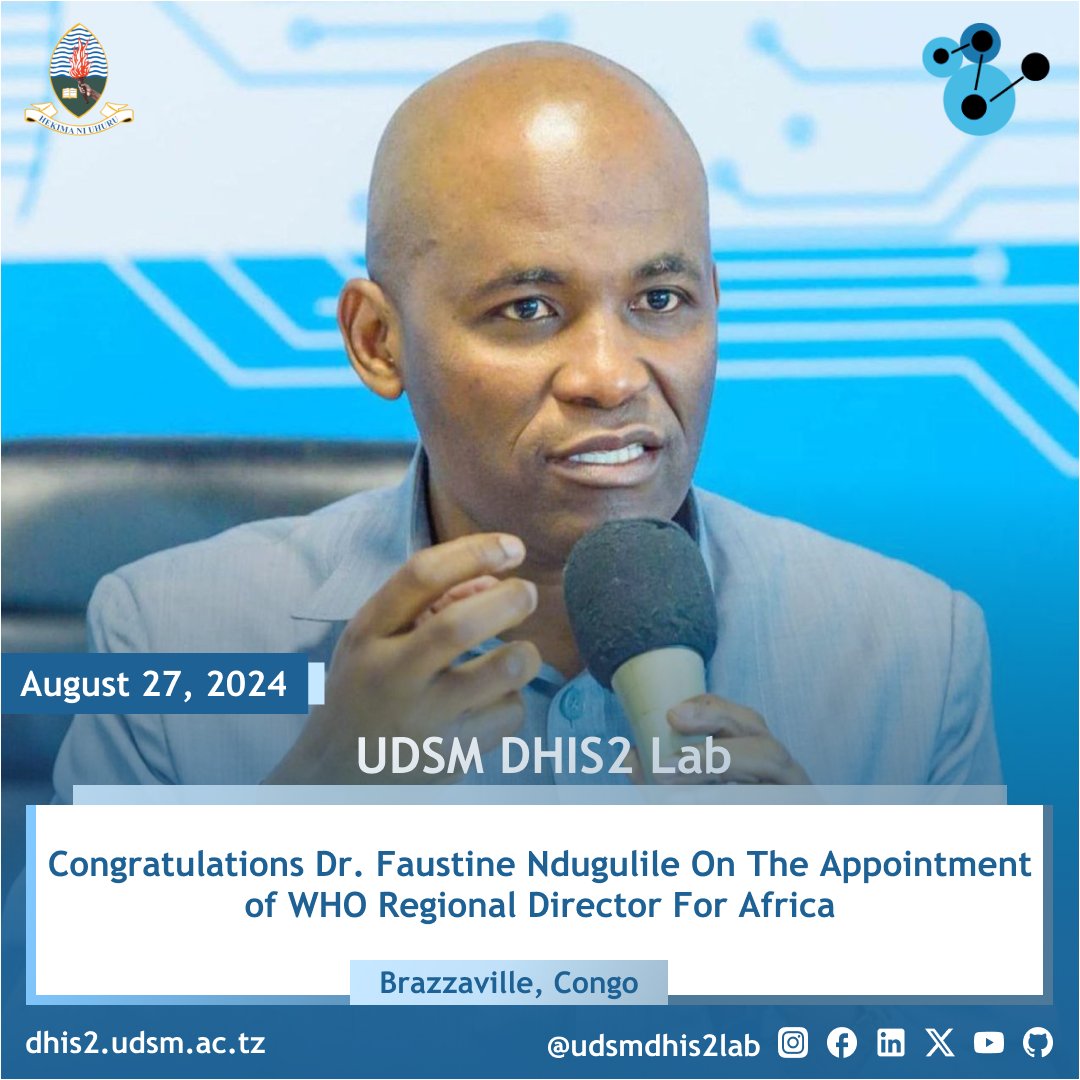 Congratulations Dr. <a href="/DocFaustine/">Faustine Ndugulile</a> on your well deserved appointment!