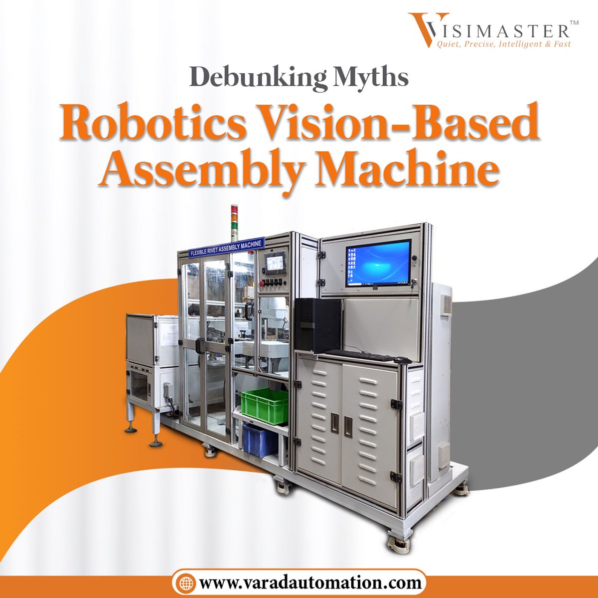 VAR_Visimaster's tweet image. Transform your production line with our Vision-Based Assembly Machine. Precision, speed, and myth-busting in one.  
🔗 varadautomation.com

#roboticsandautomation #visionbasedassembly #industrialautomation #industry40 #indianautomationindustry #madeinindia #varadautomation