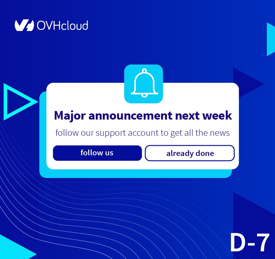 OVHcloud_UK's tweet image. The #OVHcloud team has been preparing a surprise for you all summer 🎁☀️

Do you have any ideas? Let us know in the comments!
In the meantime, feel free to browse our account to discover our next clues. 

See you soon! 🙌 #OVHcloudsupport