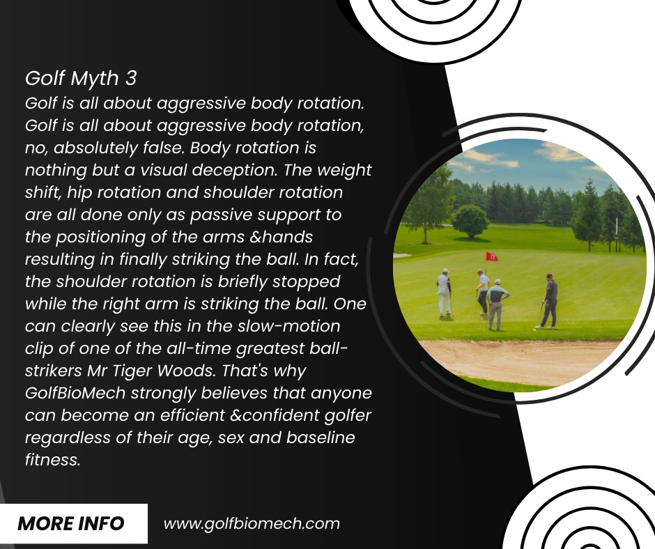 GolfBioMech_'s tweet image. The body is only a passive participant. Aggressive body rotation is only a visual deception.