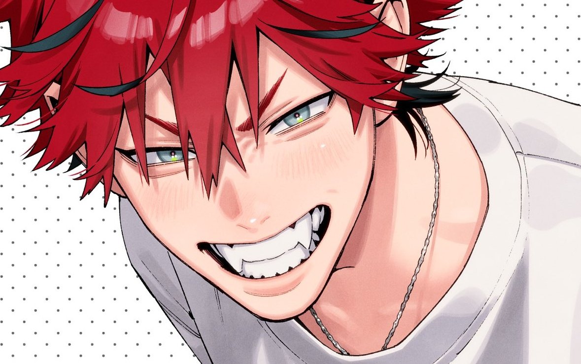 goboee's tweet photo. his fangs are like the cutest thing ever to me https://t.co/9mfeHDEcgD