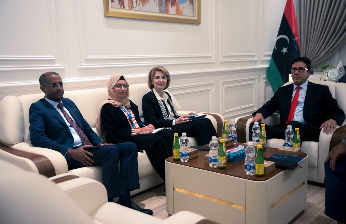 UNDP Libya (@undplibya) on Twitter photo This morning, <a href="/SophieKemkhadze/">Sophie Kemkhadze</a>, the🆕appointed Resident Representative, presented her credentials to <a href="/Mofa_Libya/">وزارة الخارجية والتعاون الدولي - دولة ليبيا 🇱🇾</a>.
Dr Kemkhadze expressed her heartfelt appreciation for the warm reception & reaffirmed <a href="/UNDP/">UN Development</a>’s unwavering commitment to supporting 🇱🇾 toward sustainable development. This morning, <a href="/SophieKemkhadze/">Sophie Kemkhadze</a>, the🆕appointed Resident Representative, presented her credentials to <a href="/Mofa_Libya/">وزارة الخارجية والتعاون الدولي - دولة ليبيا 🇱🇾</a>.
Dr Kemkhadze expressed her heartfelt appreciation for the warm reception & reaffirmed <a href="/UNDP/">UN Development</a>’s unwavering commitment to supporting 🇱🇾 toward sustainable development.