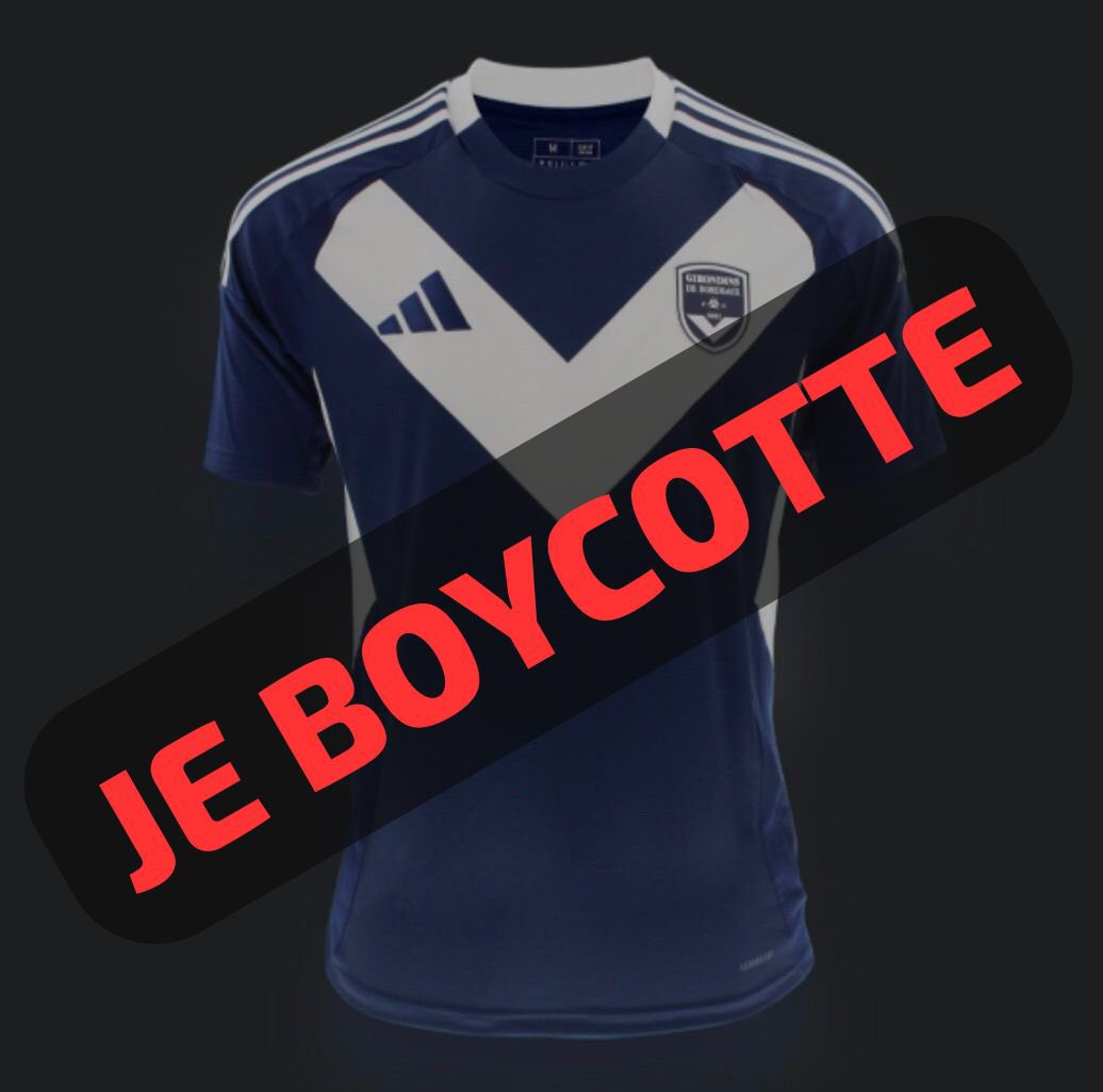 lhumeurderic's tweet photo. Tant que Gérard Lopez est aux commandes des Girondins de Bordeaux, il faut boycotter l’achat des maillots. #jeboycotteLopez https://t.co/VLEcCzGiX6