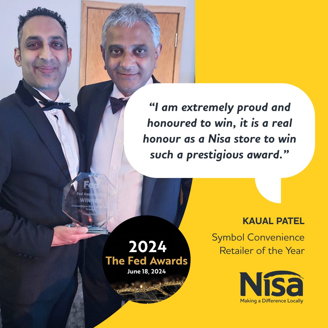 NisaRetail's tweet photo. We're celebrating a number of award winners across the Nisa retail group! 

A number of our stores and retailers were nominated across the Scottish retailer awards and Fed awards 2024, and we've had fantastic success!

Read more about the awards here- https://t.co/kPOMu05RwT https://t.co/Zu5JHHrnQG