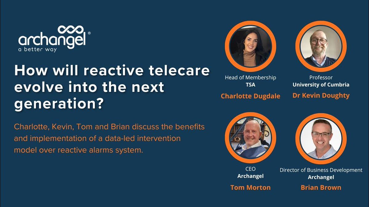 🌐 Catch up on the Archangel Roundtable where we explored how reactive telecare is evolving. Gain insights into the next generation of care technology from industry leaders. 
buff.ly/3WyfoHA 

#ABetterWayForCare #TelecareEvolution #HealthTech #Telecare #TEC