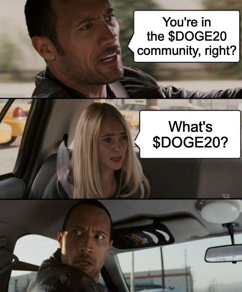 Every top #Crypto degen is in the $DOGE20 community! 🚀💎