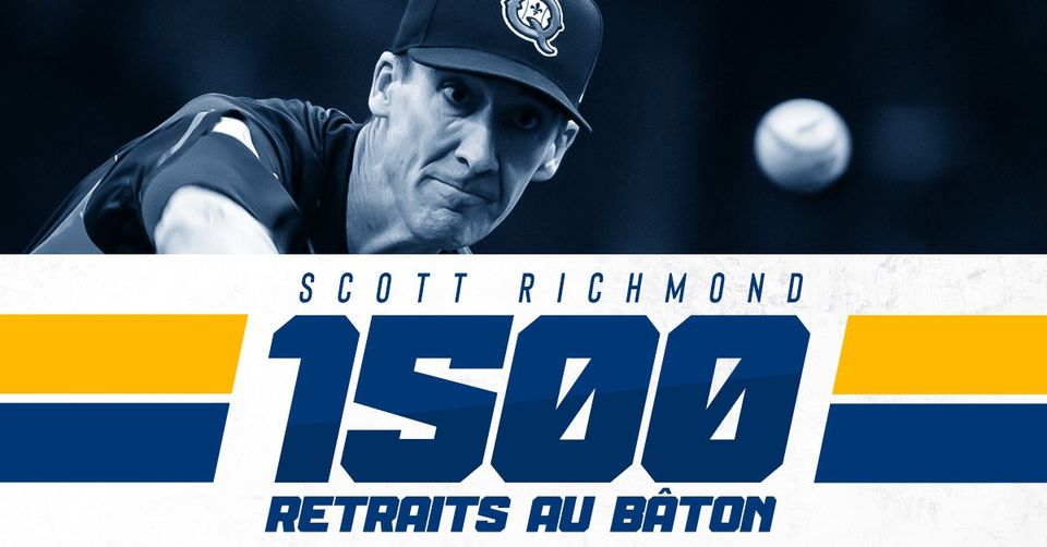 #OTD Five years ago, <a href="/Scott48Richmond/">ScottRichmond 力猛</a> recorded his 1,500th strikeout in professional baseball.

The Vancouver native did it while he was pitching for the <a href="/CapitalesQuebec/">Capitales de Québec</a>.

Photo: <a href="/CapitalesQuebec/">Capitales de Québec</a>