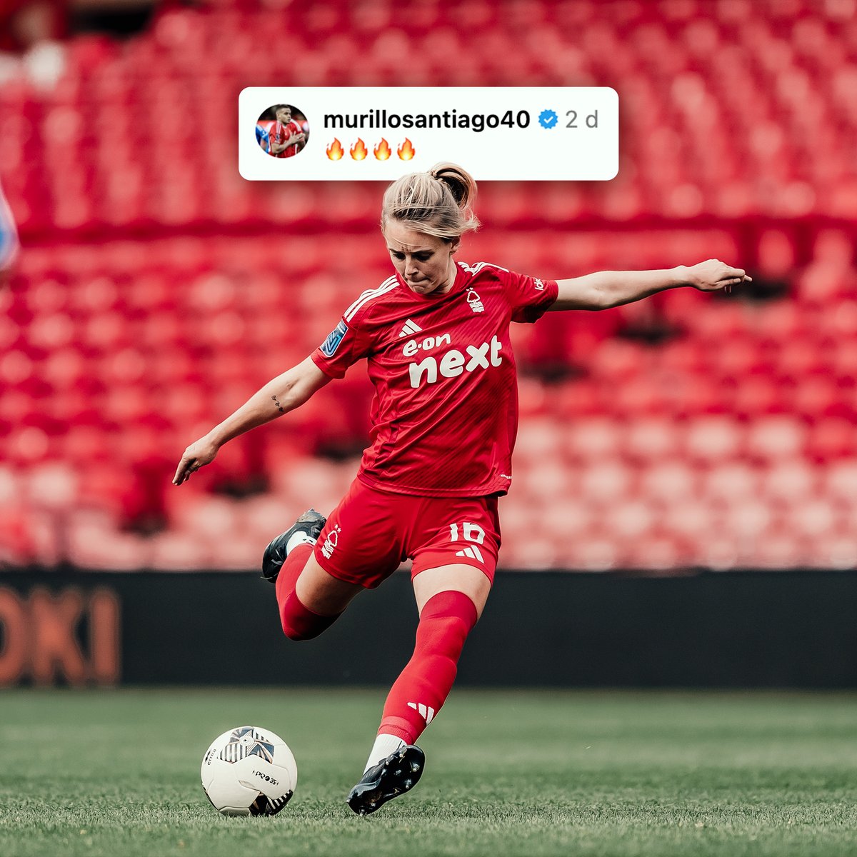 NFFCWomen's tweet photo. Murillo approved ✅

Watch all 10 remaining matches at The City Ground from less than £3 per game with Season Cards available below 🎟️👇
