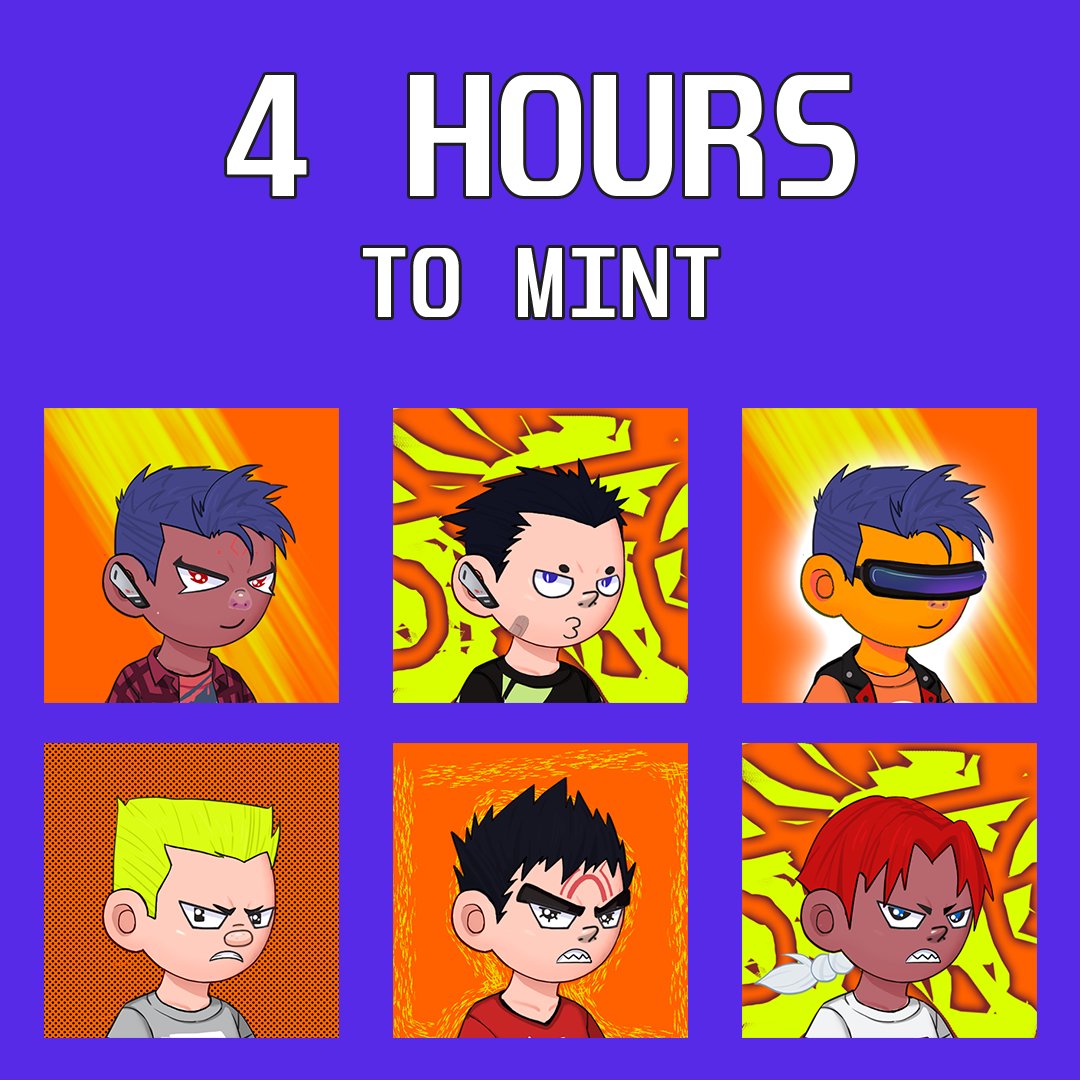 4 HOURS LEFT TO MINT

Supply: 1186
Date: August 28th, 3 PM UTC
Price: 0.00038 BTC (2 per wallet)
Launchpad: <a href="/ordinalsbot/">OrdinalsBot ⚡</a>  
Secondary: <a href="/MEonBTC/">Magic Eden on Bitcoin 🟧</a>  

Get ready to mint the first Pre-Fractal PFPs.