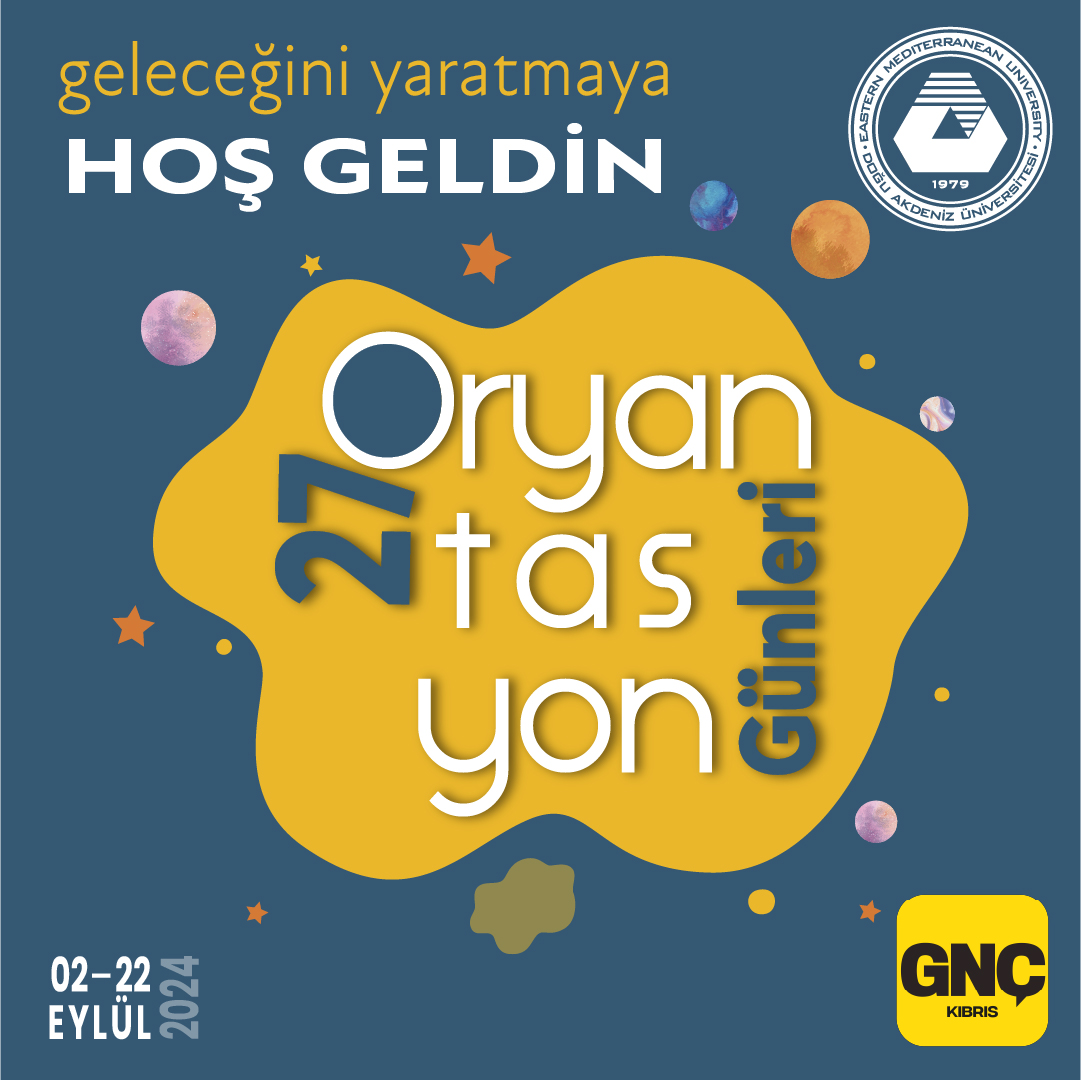 EMUOFFICIAL's tweet photo. Geleceğini Yaratmaya
Hoş Geldin!
 
Doğu Akdeniz Üniversitesi 27. Oryantasyon Günleri 
Daha fazla bilgi için: https://t.co/QEUvLHoO43

Welcome 
to creating your future!
 
Eastern Mediterranean University 27th Orientations Days
For More Information: https://t.co/TobEGDzB8u https://t.co/pfnp2mIbcD