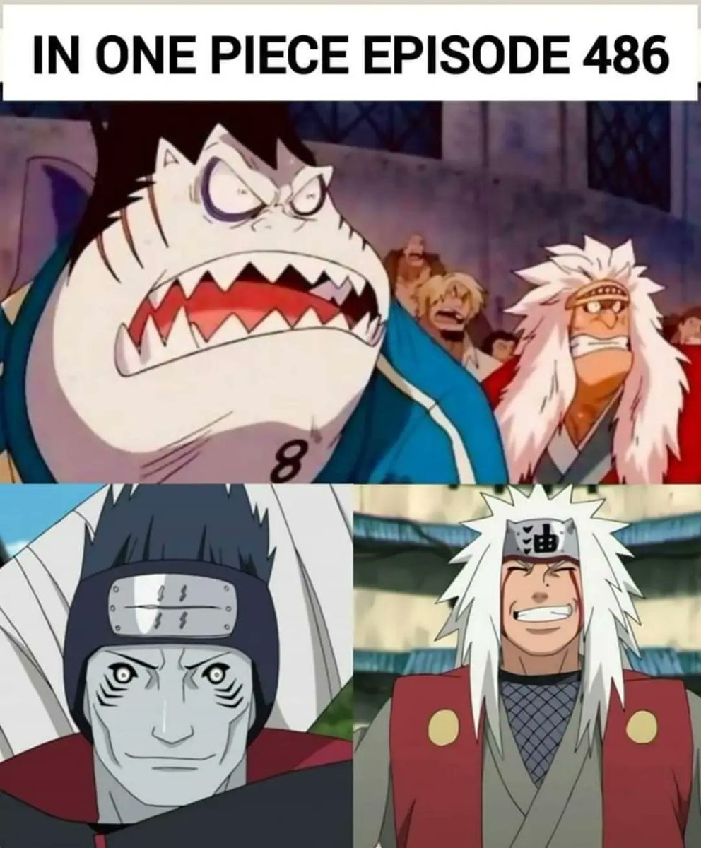 DailyOPMemes's tweet photo. Anime : One Piece x Naruto https://t.co/nGbN92xt2L