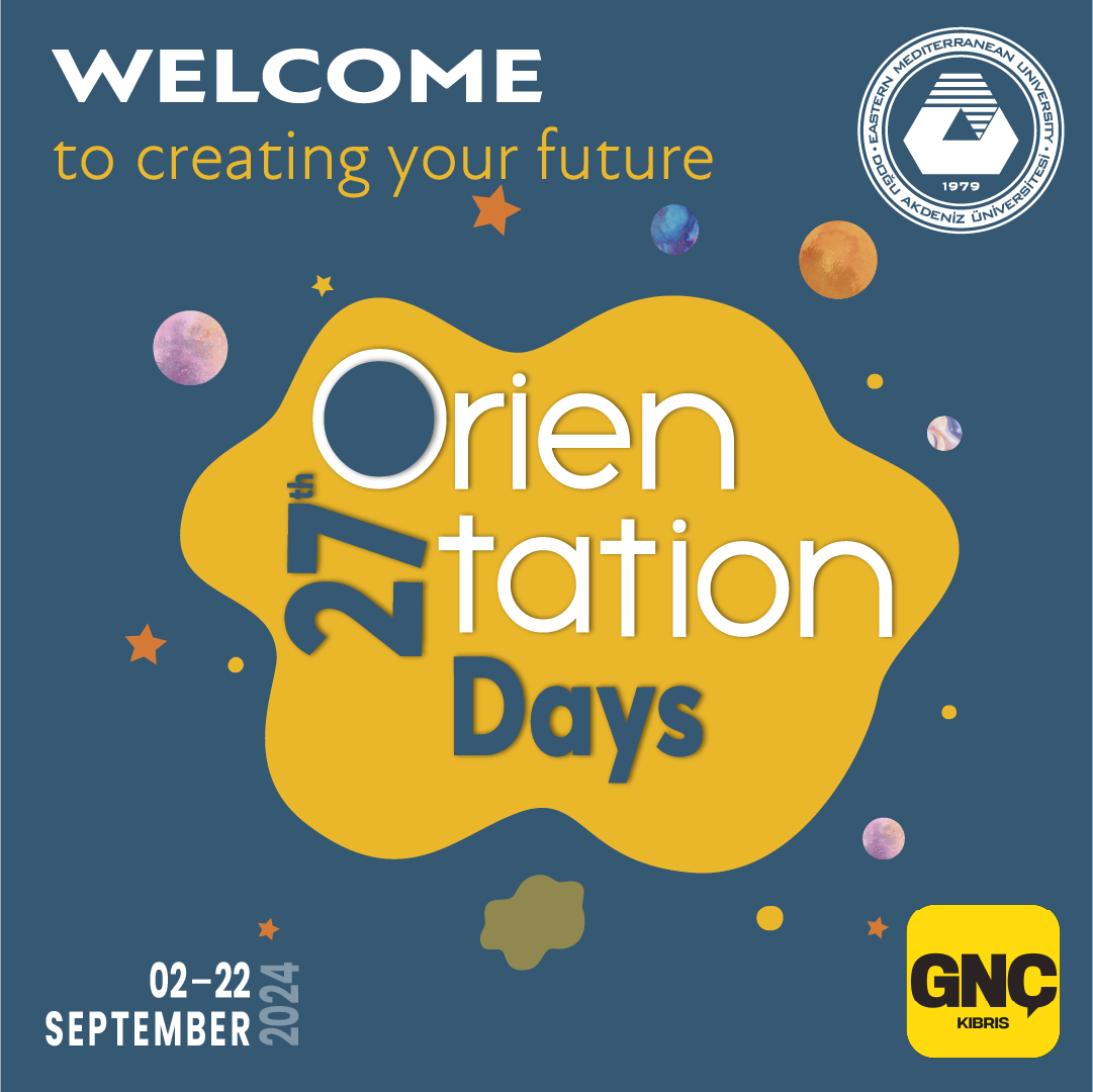 EMUOFFICIAL's tweet photo. Geleceğini Yaratmaya
Hoş Geldin!
 
Doğu Akdeniz Üniversitesi 27. Oryantasyon Günleri 
Daha fazla bilgi için: https://t.co/QEUvLHoO43

Welcome 
to creating your future!
 
Eastern Mediterranean University 27th Orientations Days
For More Information: https://t.co/TobEGDzB8u https://t.co/pfnp2mIbcD