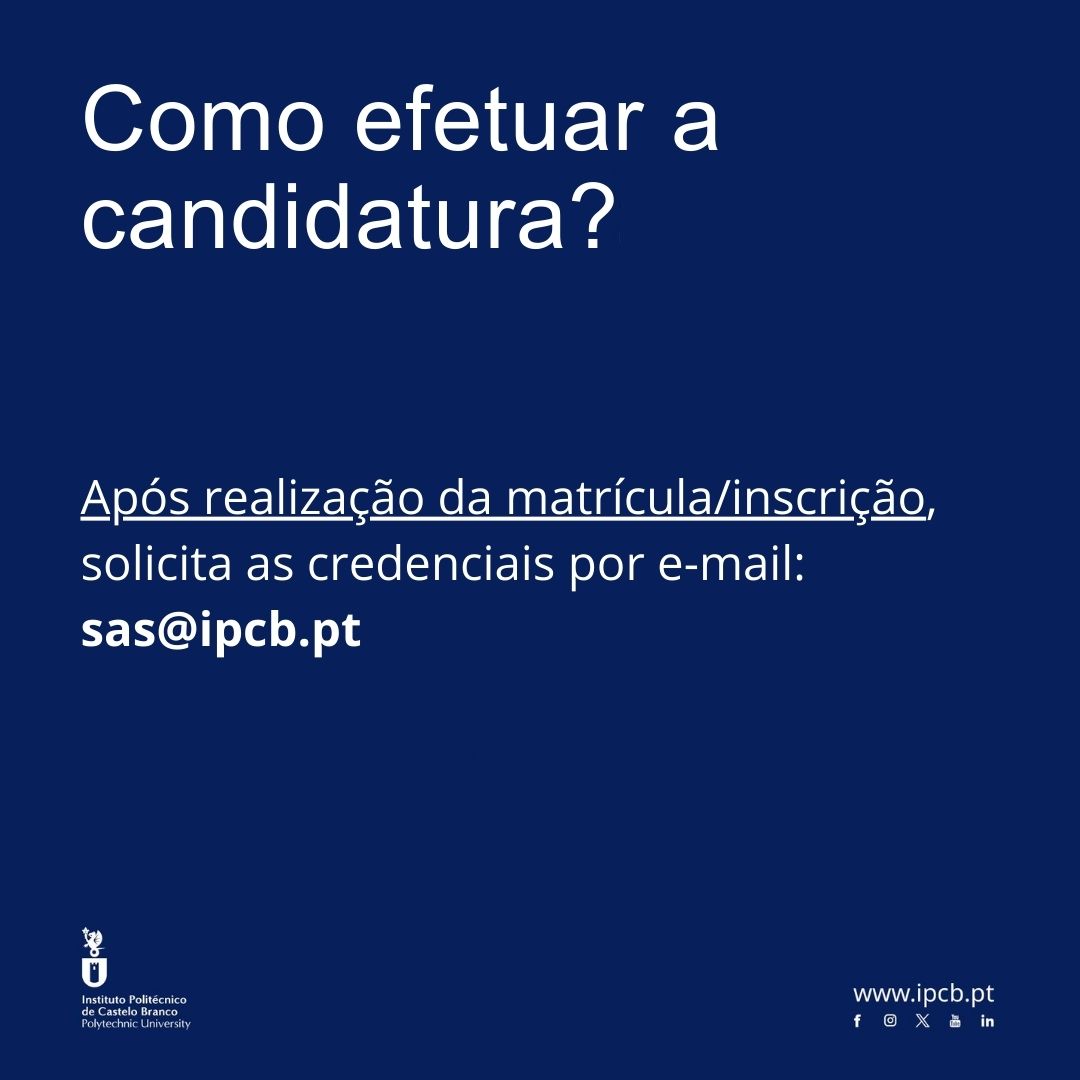 IPCBoficial's tweet photo. Entraste num curso do IPCB, já te inscreveste e não sabes como candidatar-te a uma bolsa de estudo? Podes fazê-lo até 30 de setembro ou até 20 dias após a matrícula! 👩‍🎓🧑‍🎓Solicita as credenciais em sas@ipcb.pt e candidata-te: https://t.co/Ye5R6beMyY #ipcb #politecnicocastelobranco https://t.co/rQFE3oLvO3