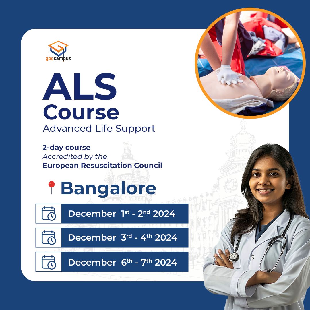 goocampus_in's tweet image. New slots have opened up for ALS course in December
📍 Bangalore
Batch 1 ➡️ Dec 1-2
Batch 2 ➡️ Dec 3-4
Batch 3 ➡️ Dec 6-7
🟢 Register here- lu.ma/advanced-life-… 
.
.
#als #ALScourse #advancedlifesupport #ERCapproved #Bangalore #doctors #PGinUK #PLAB #plab #plabpathway