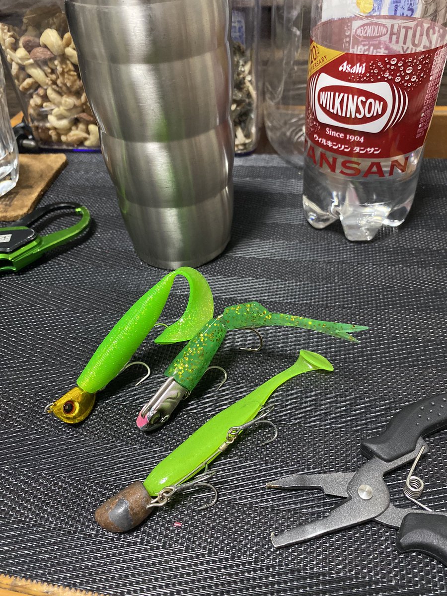 flat_snuf's tweet image. ワーム準備🪱
#KBヘッド
#KEITECH
#BeachWalker
#ADUSTA
#BuddyWorks
#みどりなワーム達