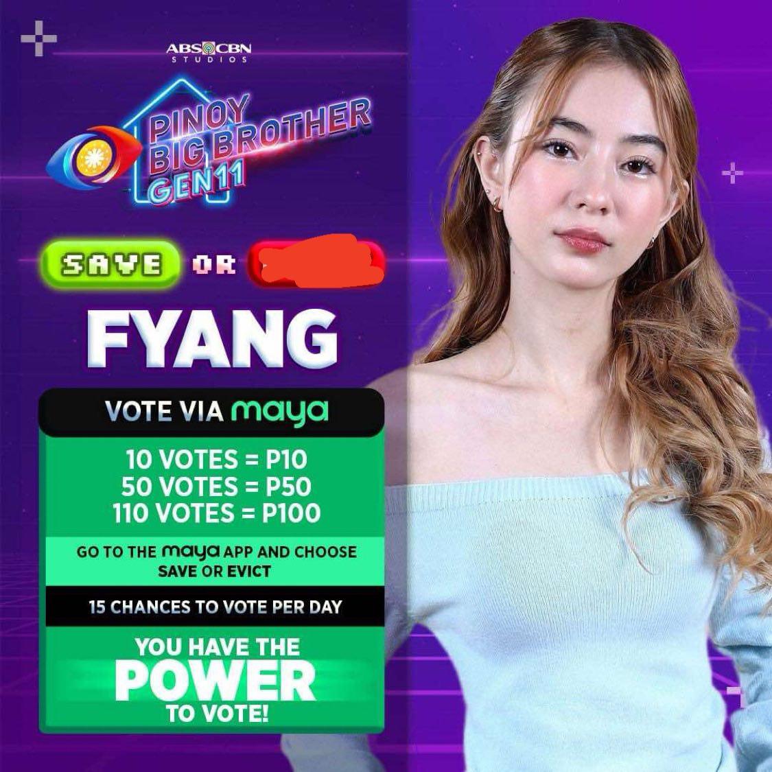 Pls encourage others to vote for Fyang and support our fundraising drive. Please don't be complacent—we still don't know who's leading, and there could be another twist. Let's stay focused on promoting BBS Fyang instead of campaigning to evict other hms. 

#SofiaSmith | BBS FYANG