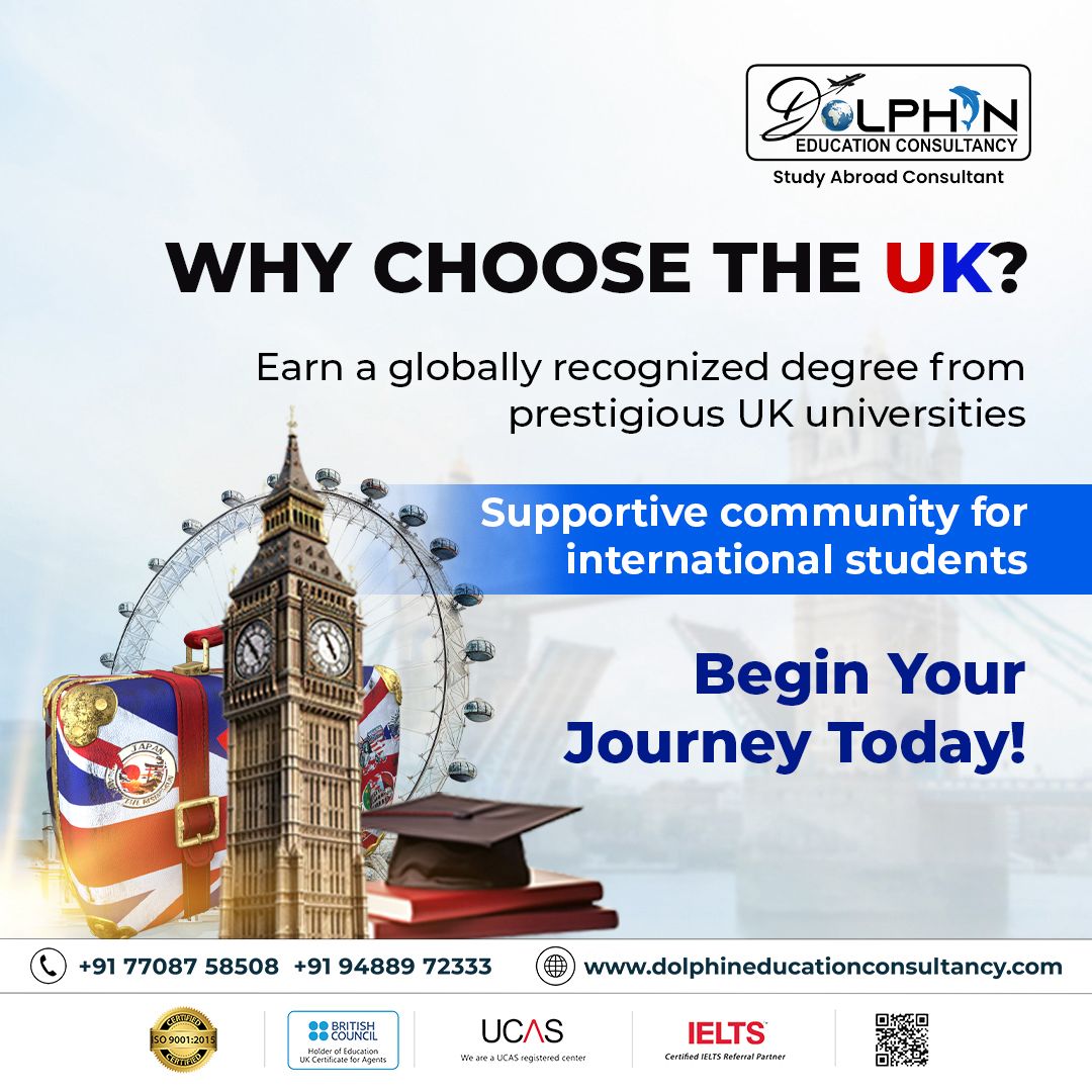 Dolphineduconuk's tweet image. Take the first step towards your UK education dreams 🇬🇧 with Dolphin Education Consultancy – where your future starts today! ✨🎓

Call: 7708758508 (or) 9488972333

Visit: dolphineducationconsultancy.com

#ukuniversities #internationalstudents #educationconsultancy #studyabroad #ukdegree