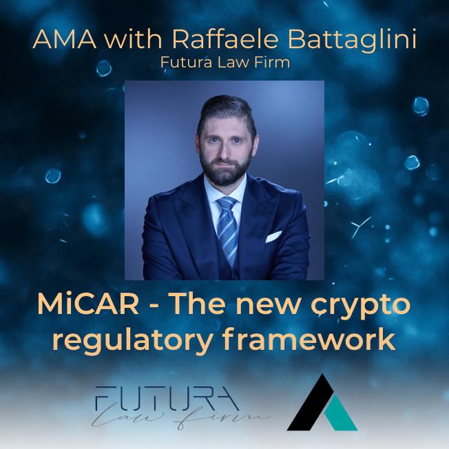 See you tomorrow at 15 UTC (17 CEST) for a new space.  

AmaZix Talks ep.4 - MiCAR - the new crypto regulatory framework

Join us as we delve into the Markets in Crypto-Assets Regulation (MiCAR), the EU's comprehensive framework set to revolutionize crypto regulation. 

We'll