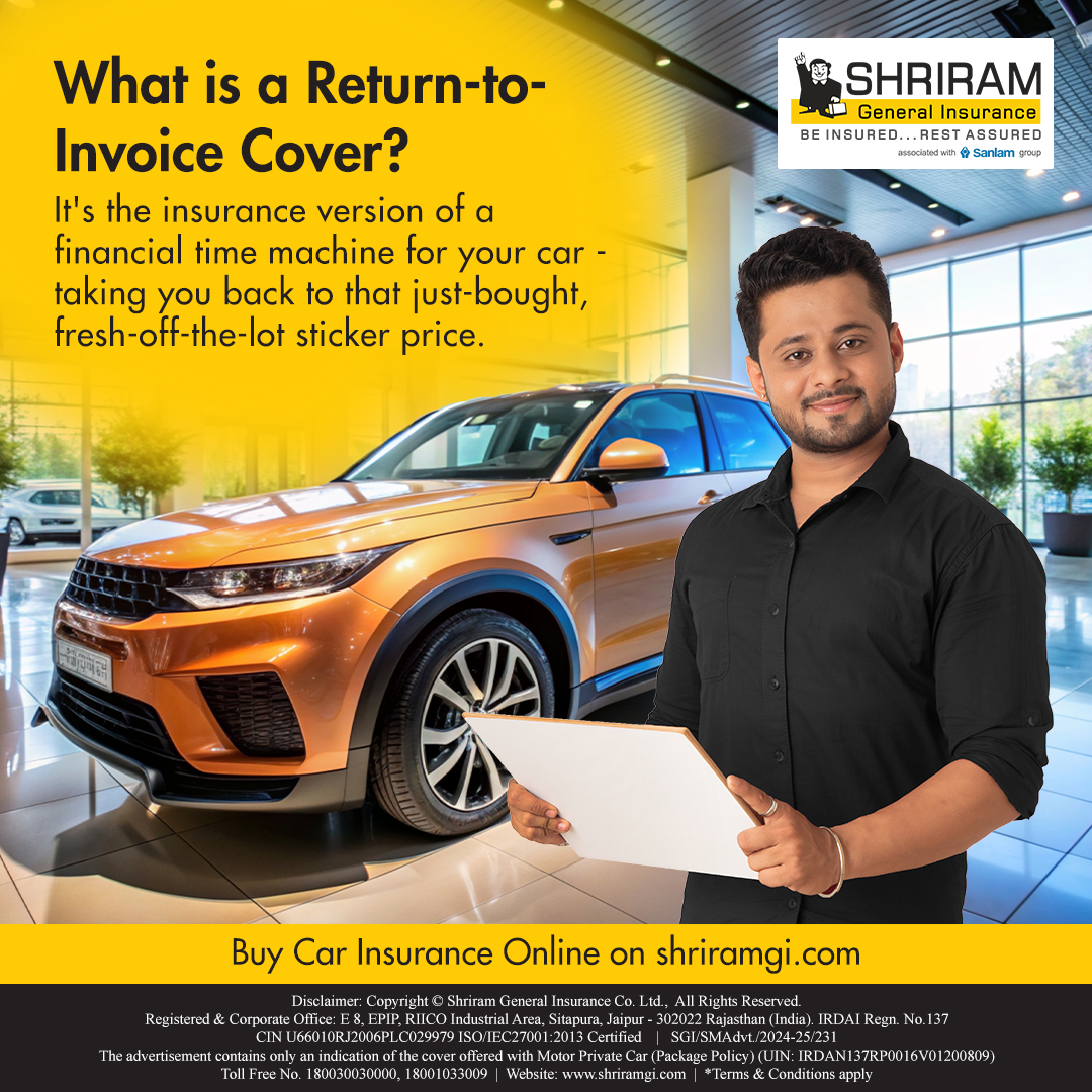 Shriram_GI's tweet image. Introducing Return to Invoice Cover from Shriram General Insurance—it's like a financial time machine for your car! Get back the original sticker price in case of total loss or theft. 

Insure today at shriramgi.com/car-insurance

#ShriramGeneralInsurance #ReturnToInvoice