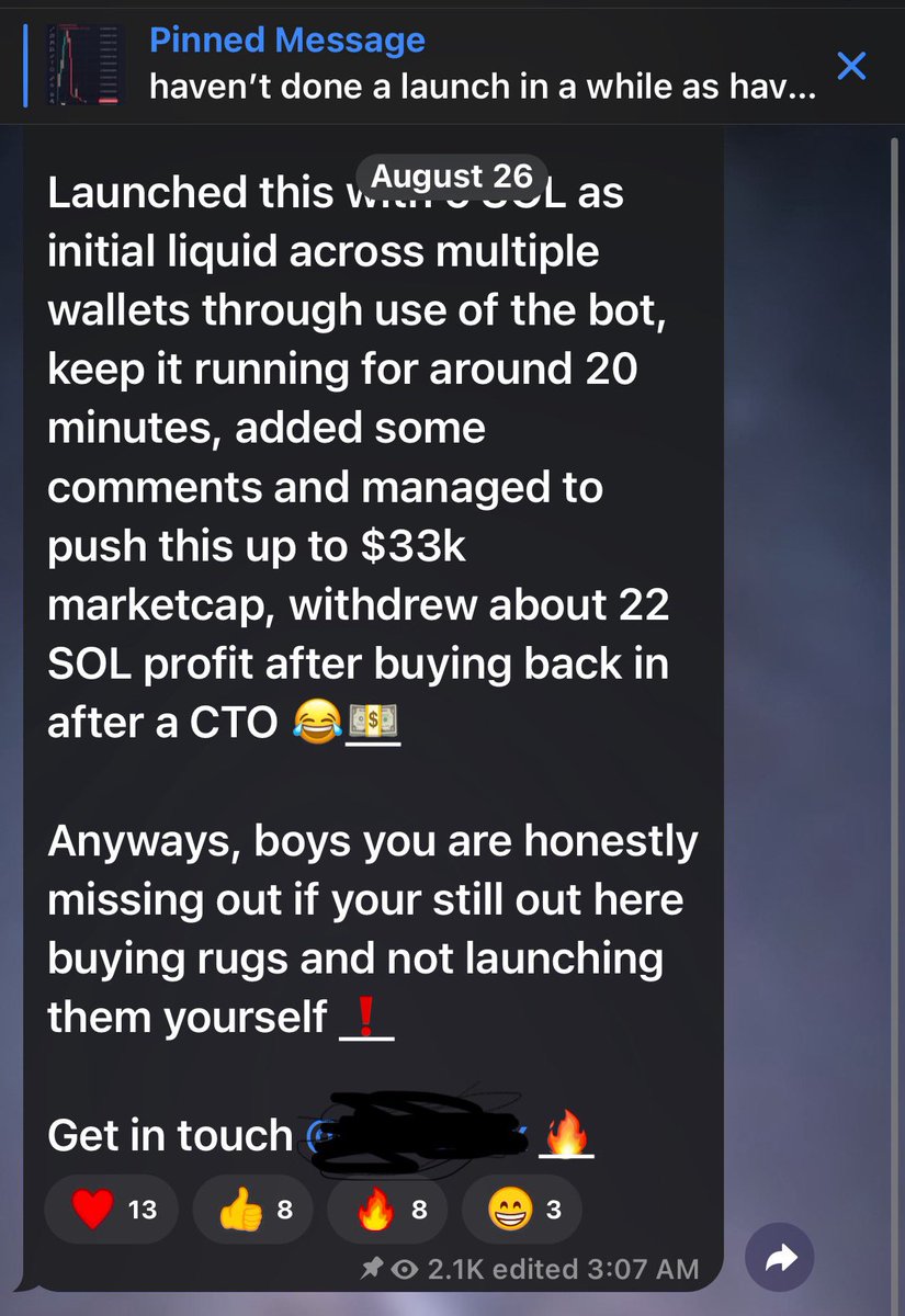 These <a href="/pumpdotfun/">pump.fun</a> “project devs” are literally making fun of Solana investors. They are openly showing you how they rug so that you can do the same. This is where we are at? 
Only you can make it stop. 
The problem is that very few of you care or even want them to stop. 
Tell me