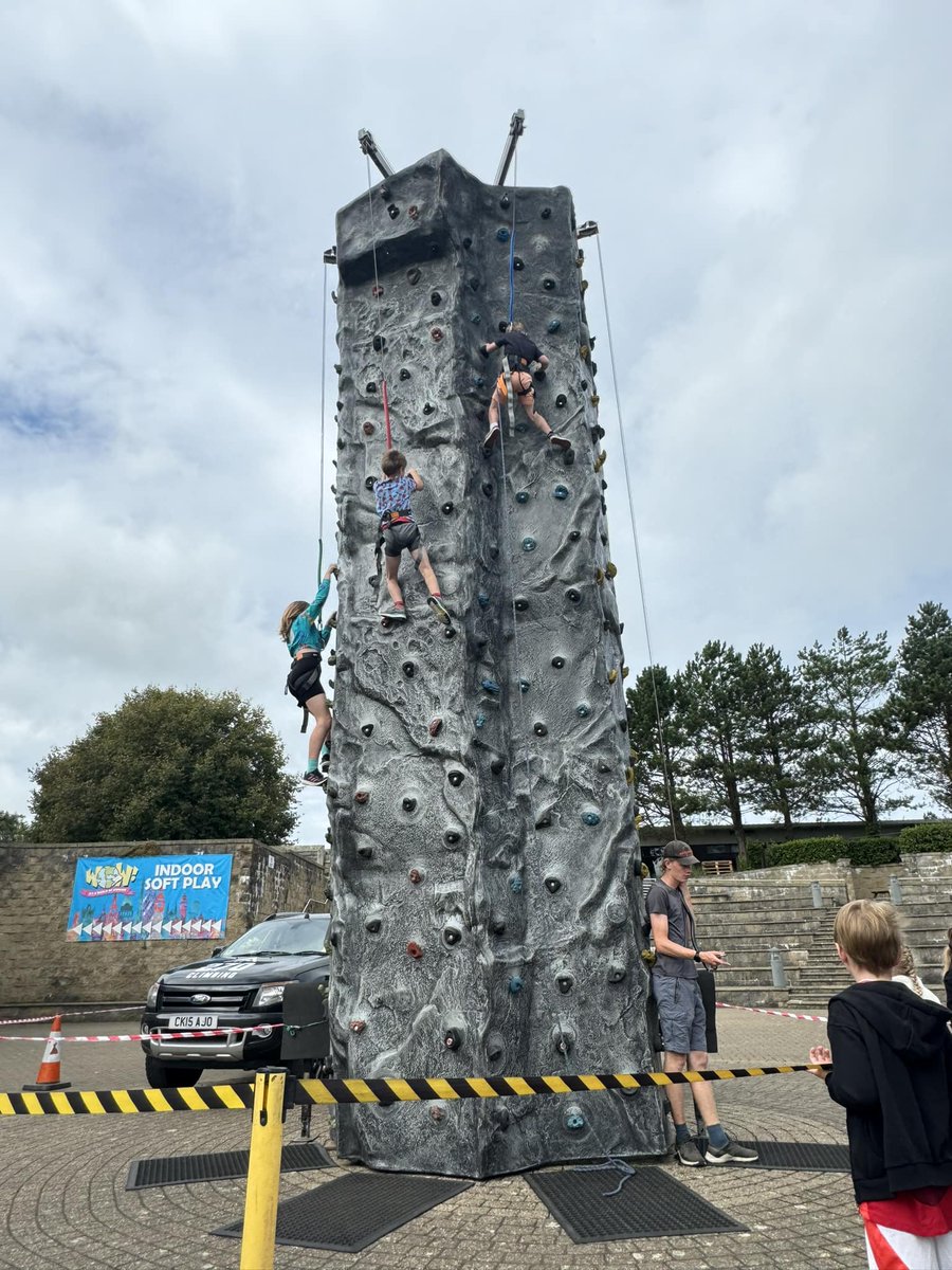 Have you had a chance at climbing the wall yet? It's open today and tomorrow from 11am - 4pm! 🧗

Please note that climbing wall is suitable for ages 5+ and appropriate clothing and footwear is required (no open-toe shoes).