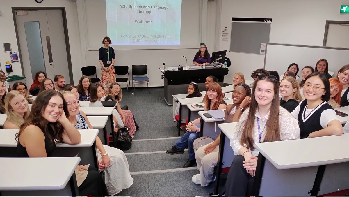 UCL speech & language therapy (@ucl_mscsls) on Twitter photo Just welcomed our new intake of students #slt2b to the <a href="/UCLLangCog/">UCL Language & Cognition</a> MSc Speech & Language Therapy programme - what a great bunch! So excited to start working with a new generation of #SLT leaders - if you're in the photo, like this post and we'll follow you 😀 Just welcomed our new intake of students #slt2b to the <a href="/UCLLangCog/">UCL Language & Cognition</a> MSc Speech & Language Therapy programme - what a great bunch! So excited to start working with a new generation of #SLT leaders - if you're in the photo, like this post and we'll follow you 😀