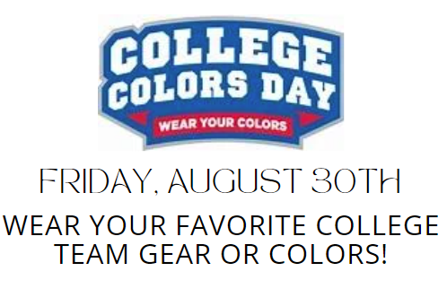 Can't wait to see our Wolf Pups in the college colors this Friday!