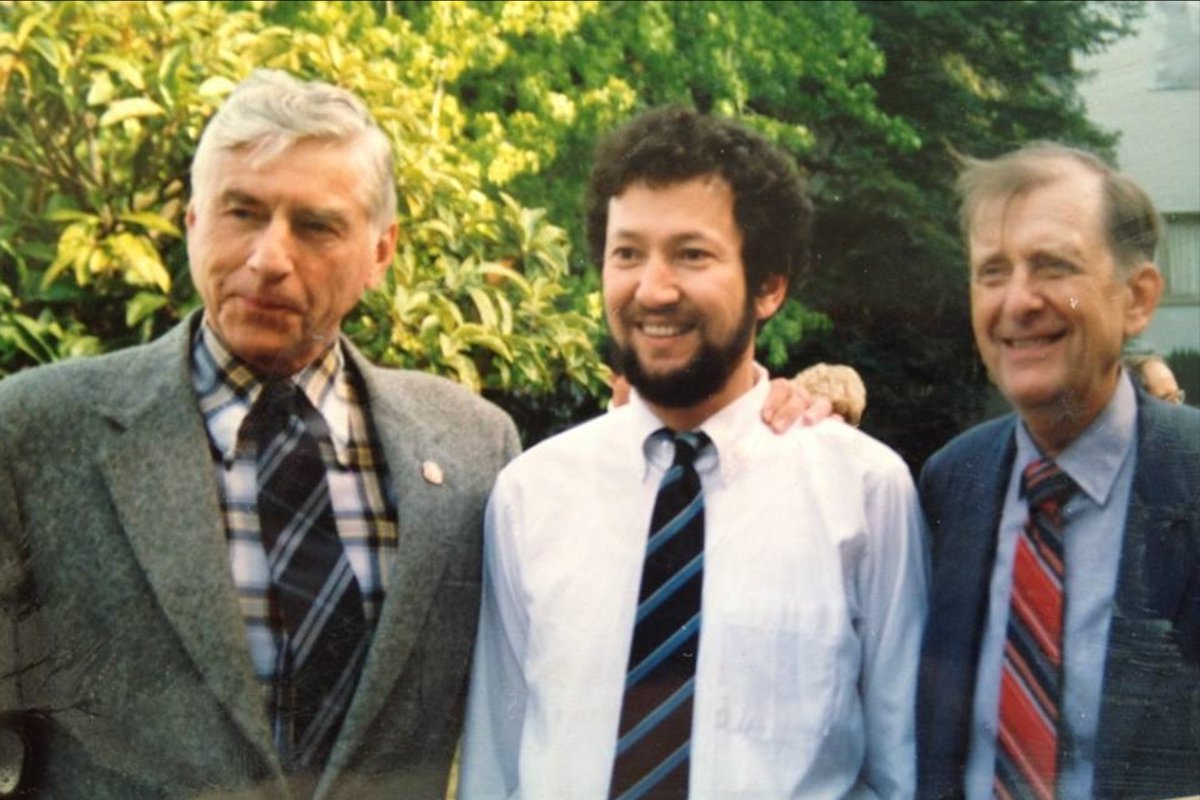 A_Faizullaev's tweet photo. With Dr. Stanley #Krippner (Professor, Saybrook University; past President of the Association for Humanistic Psychology) and Francis #Macy (former Director, Association for Humanistic Psychology; Founder and Director of the Center for Safe Energy), at #Saybrook University, 1992. https://t.co/dPqQfZyKdb