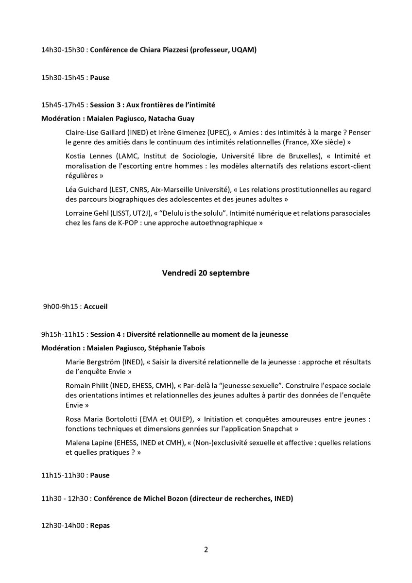RT 28 - Sciences sociales et sexualité - AFS tweet media