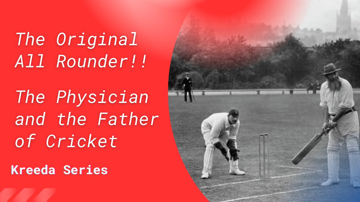 AnuragZubin's tweet image. I am starting my series of Sports blogs &quot;Kreeda&quot;. I hope all of you read them and provide proper feedback too..

Here is the first blog on the one who was a practicing physician Off the field and &quot;Father of Cricket&quot; on the field: srujanee.in/bikmg0JQ

#Kreeda #Blog1