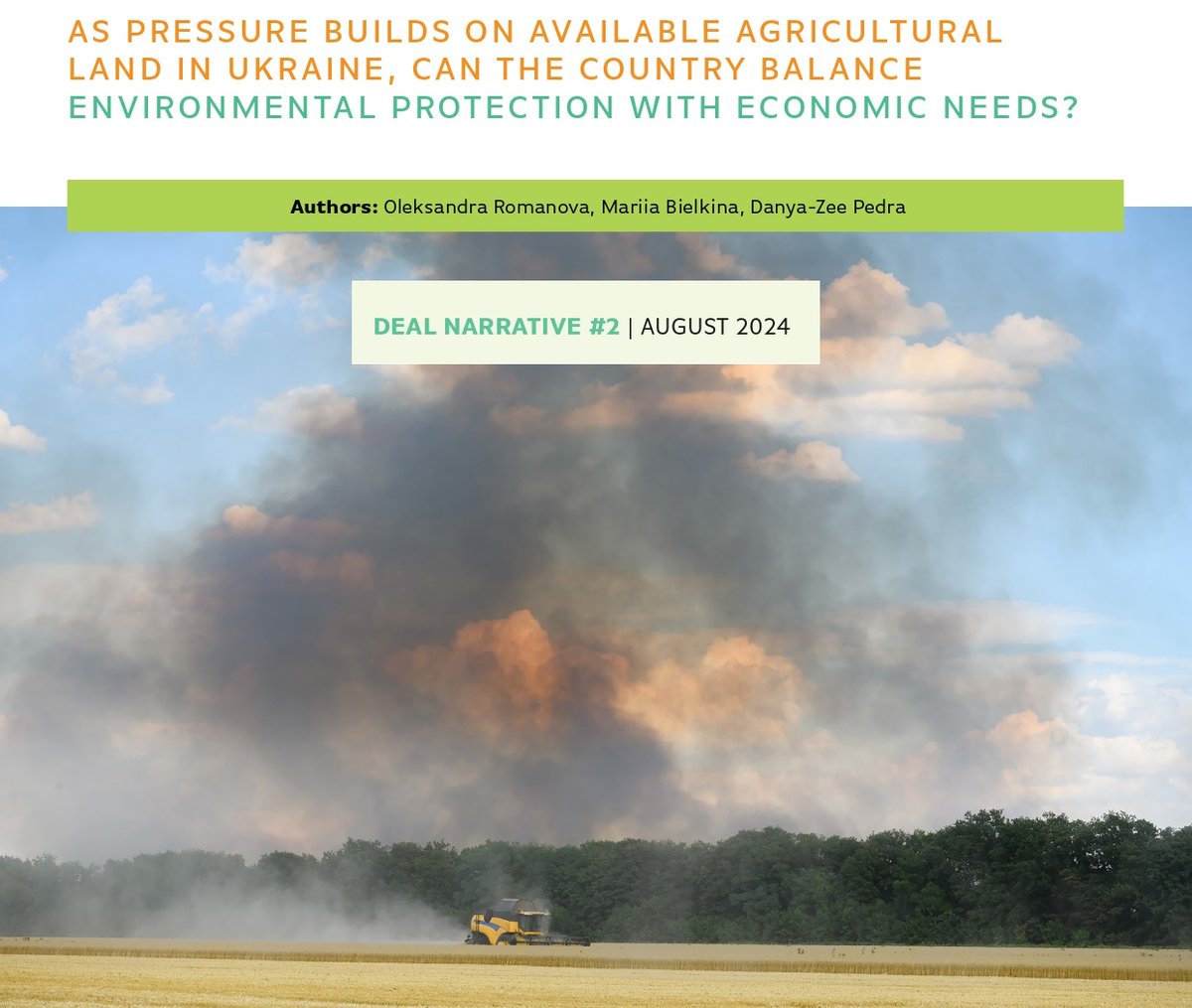 📢 As pressure builds on Ukraine's agricultural land, can the country balance environmental protection with economic needs amidst a war? Our latest Deal Narrative investigates🔎 bit.ly/3AB6GQ4 #Ukraine #LSLAs #landdeals #agriculturalland #agroindustry #landgovernance