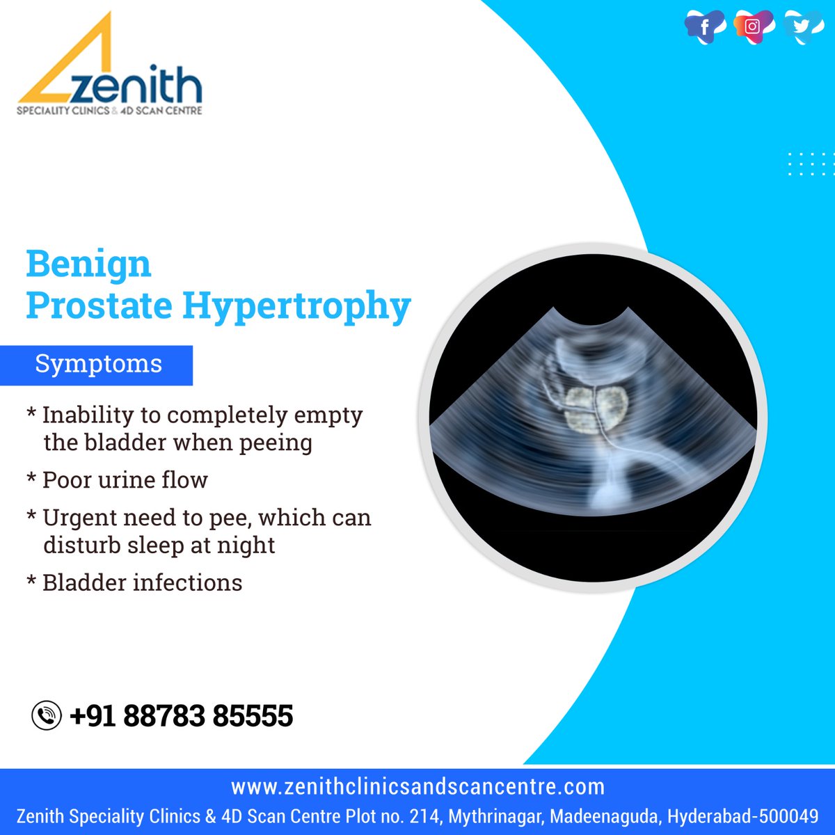 Zenith_Clinics's tweet image. #Frequenturination, #weakstream, incomplete bladder emptying? These are signs of #BenignProstateHypertrophy. Early detection can improve quality of life!

Dr K SahithaDeepthi
Zenith speciality clinics and 4D scan centre
Madinaguda

zenithclinicsandscancentre.com
