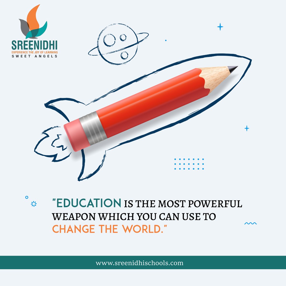 sweetangelschl's tweet photo. Education is the most powerful weapon whicj you can use to CHANHE THE WORLD.

#EducationForAll #educationmatters #education #activityforkids #activitybasedlearning #sweetangleschool #Sreenidhi https://t.co/v5OJz7TWt5