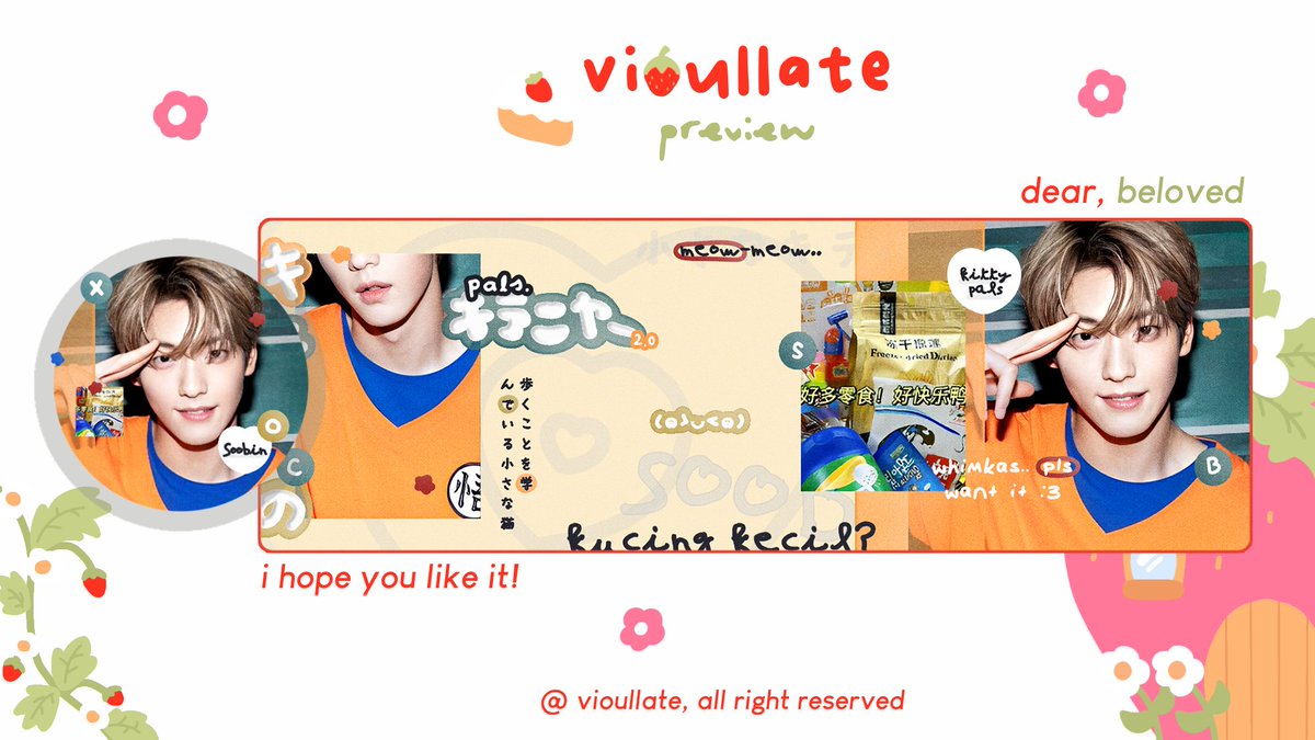 vioullate's tweet photo. Any interactions are appreciated ♡  

Hallo~ kenalan yuk sama anak baru aku yang siap diospek, namanya "kitty-pals" &amp; kitty-love" bantu ospekin iaa gusy. yang mau jajan bisa cek reply🍓 

Layout nya beberapa ada yang ufs. cek ALT :3

#zonauang #zonaba https://t.co/PWAaxG58L6