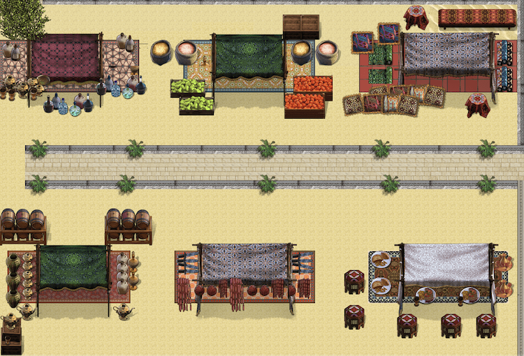 0xManishi's tweet photo. Gm Gm !! 
Presenting an arabic theme tileset as my submission for @Weavers_Org Raid IV Creative Bounty 1  !! 

Check out the full tileset here !🙌
https://t.co/itAmTidLX0 https://t.co/86gbGA7emN