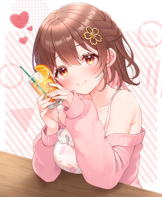 いっしょに飲も? #のんさん見て見て 