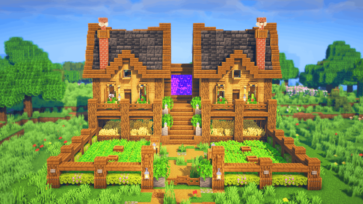 ThatMCDevil's tweet photo. Ultimate 2 Player House in Minecraft w/ Enchanting Area + Nether Portal 🏡

Tutorial link: https://t.co/S5xHYA4ds1 

#Minecraft #Minecraftbuilds #minecraft建築コミュ #Minecraft建築 #minecraft18 https://t.co/dch6wKoumC