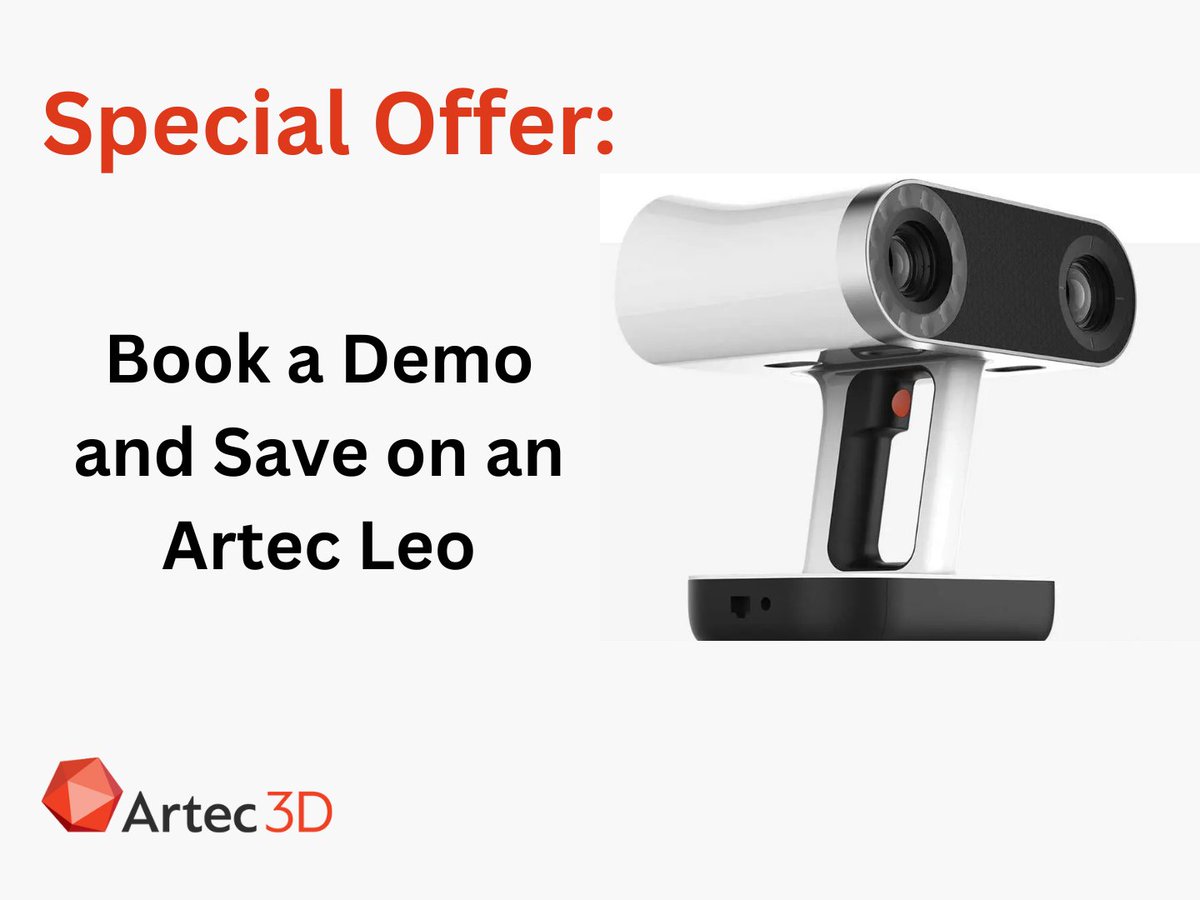 CentralScanLtd's tweet photo. Exclusive summer discount on your purchase of an Artec Leo.
Available to both educational and commercial customers.
Hurry, this offer is only available until the end of August!
Learn more: https://t.co/qhfmY4VL55
#3DScanning #ArtecLeo #CentralScanning #SpecialOffer @artec3 https://t.co/gVvnZrzOde