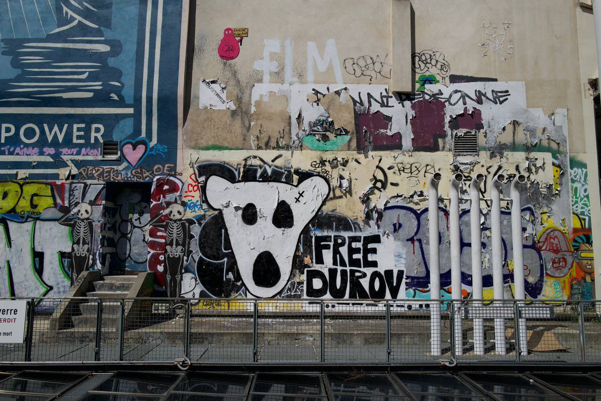 BREAKING: Support for Pavel Durov is growing worldwide. Last night, a graffiti featuring the meme coin $DOGS and calls to free Pavel appeared near the Pompidou Center in Paris.

It’s probably nothing… 🦴👀